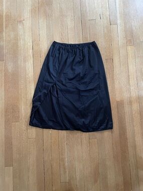 SOLD-Vintage Black Slip Skirt